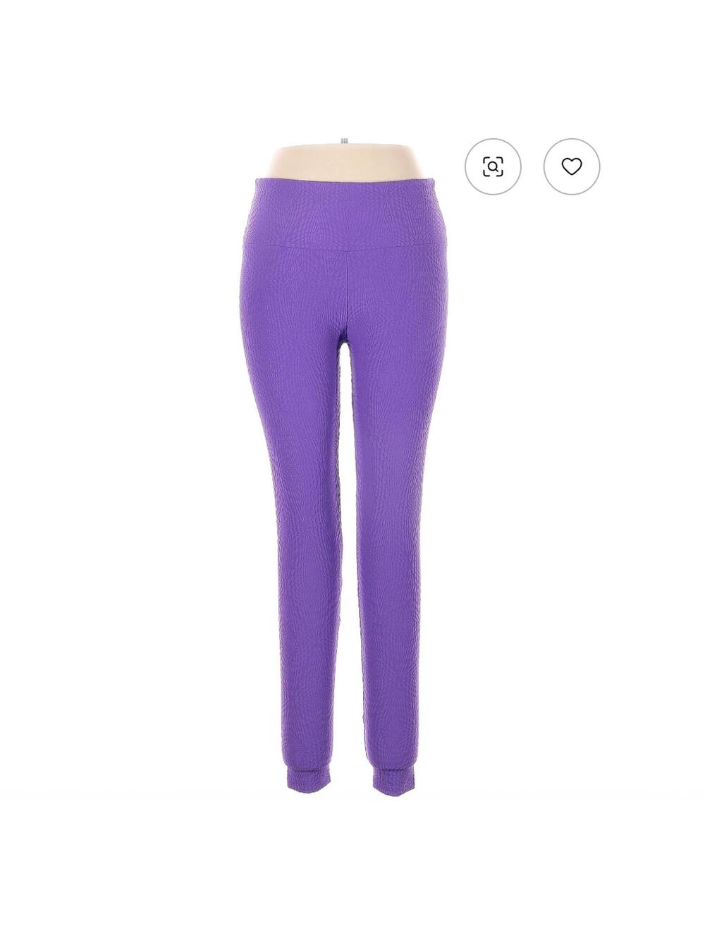 Purple Booty By Brabants Leggings Size OS Mermaid Texture